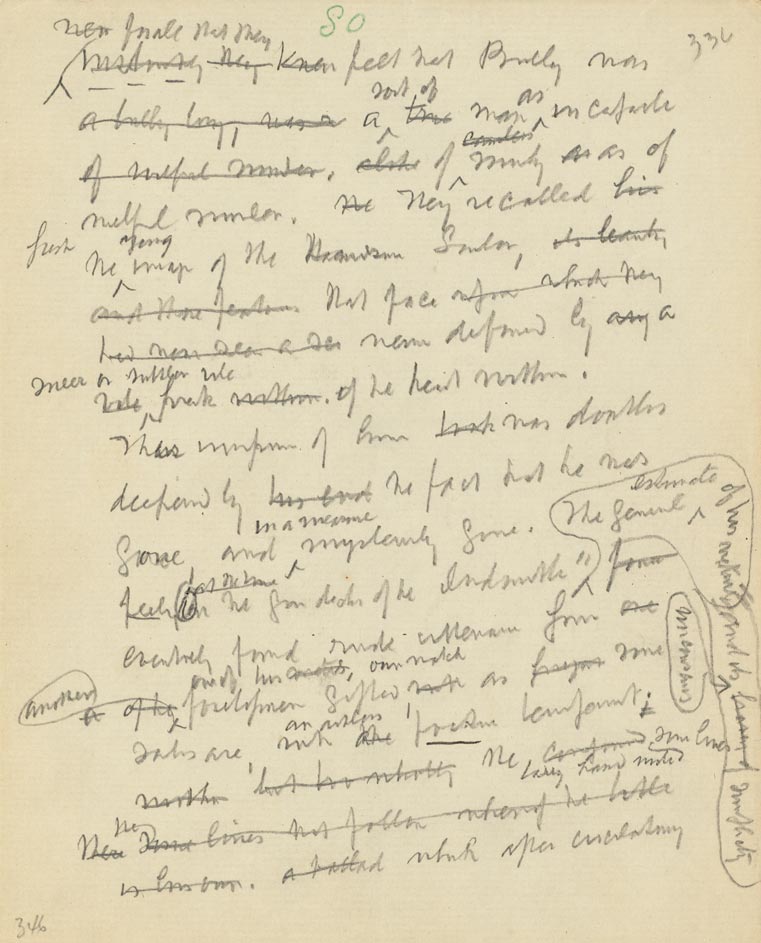 Billy Budd Manuscript sample